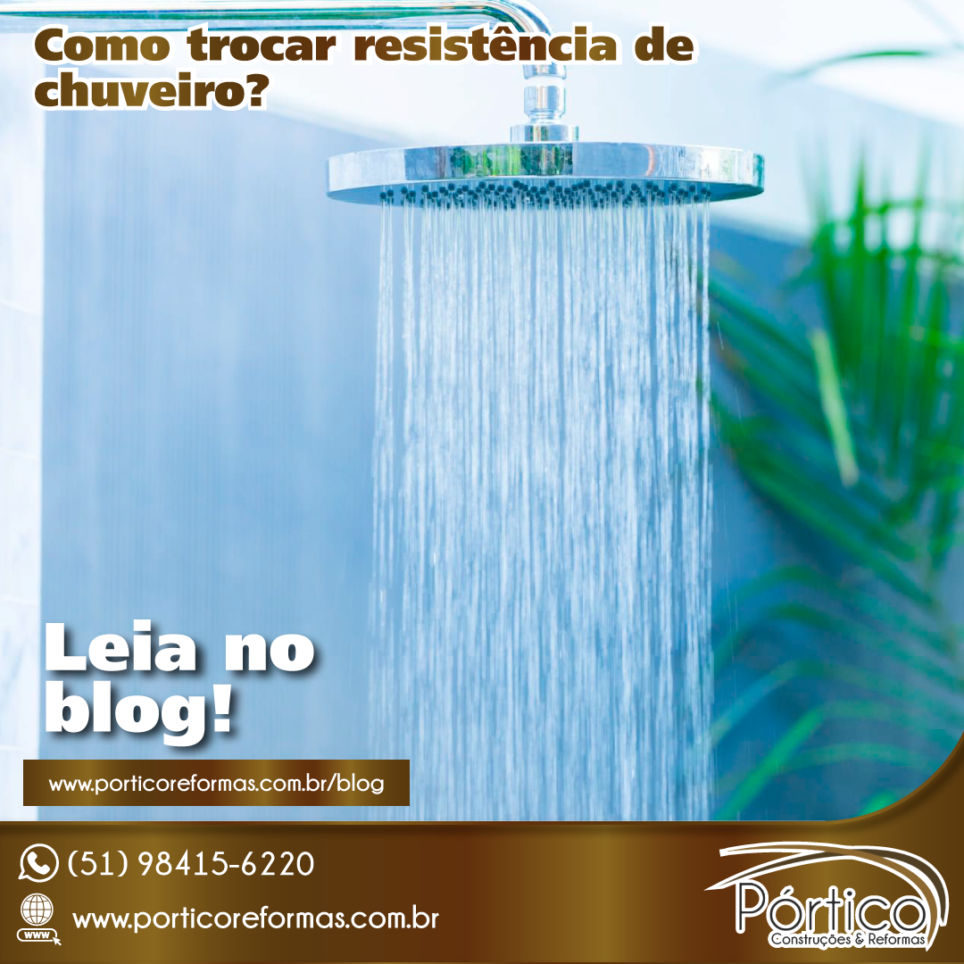 Como trocar resistência de chuveiro?