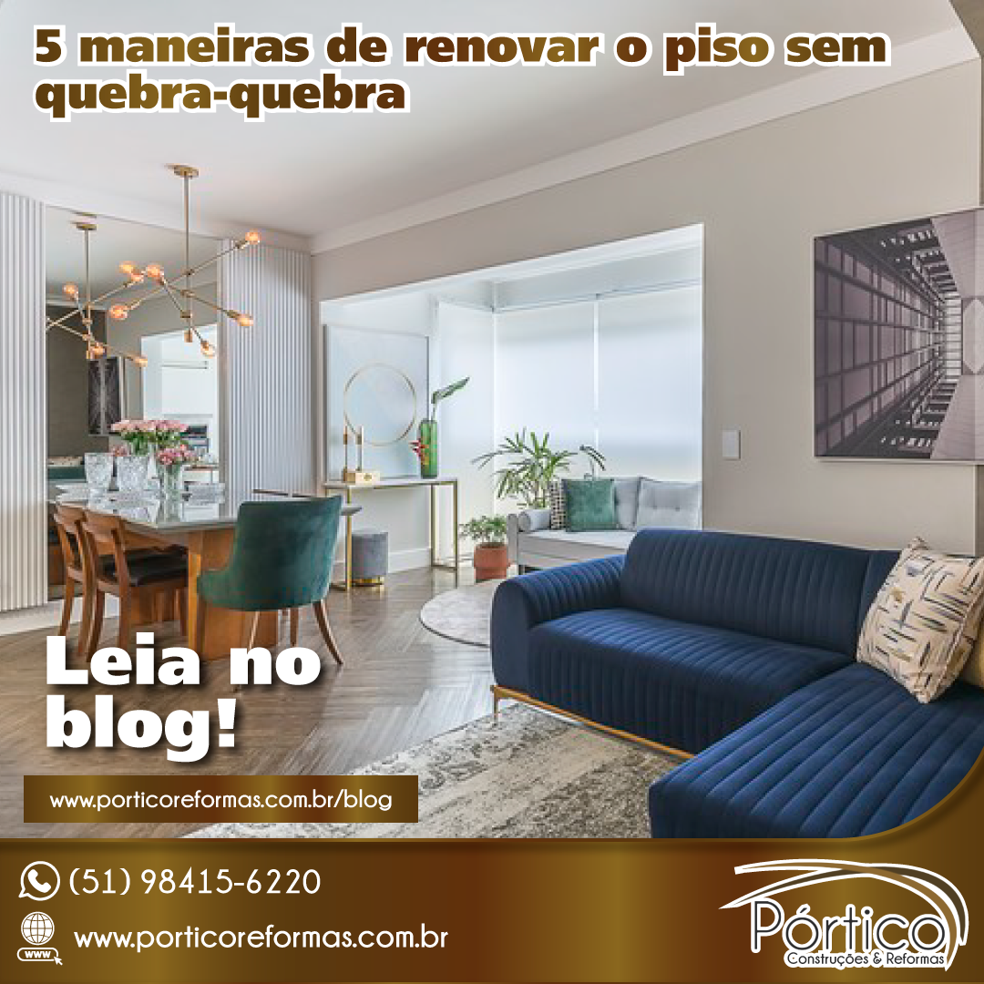 5 maneiras de renovar o piso sem quebra-quebra